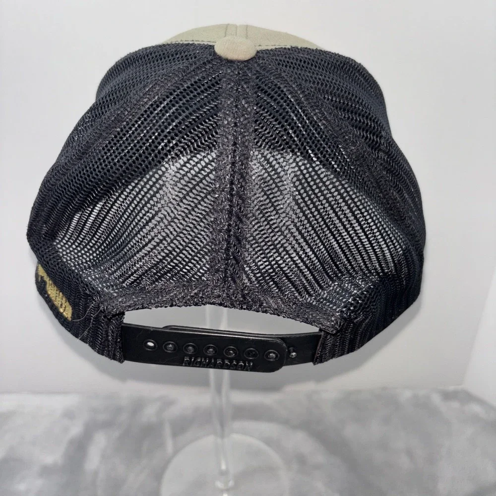 Bison Union Black/Tan Snap Back Ball Cap OSFM